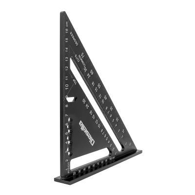 Speedvinkel i aluminum med sort-oxideret finish 185 x185 mm 0-90Gr.